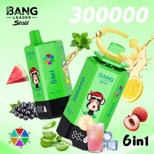 Bang Leader Stoll 300K 6-in-1 Puffs Disposable Vape - 10 Pcs/Box (CN Warehouse)